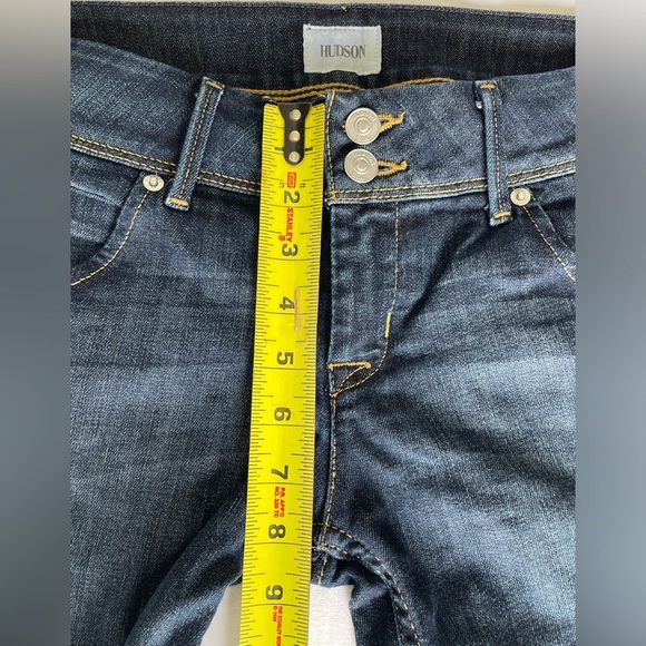 HUDSON ‘COLLIN’ SKINNY CROP JEANS. DARK WASH. SIZE 26. NWOT - Picture 10 of 14